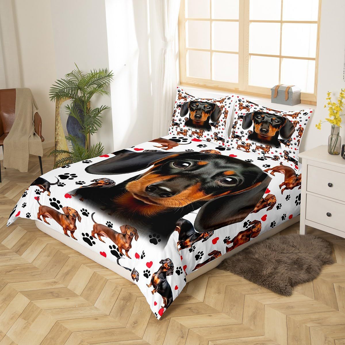 HKM-624851 Cute Animal Print Cartoon Bedding Set - Available in Multiple Sizes