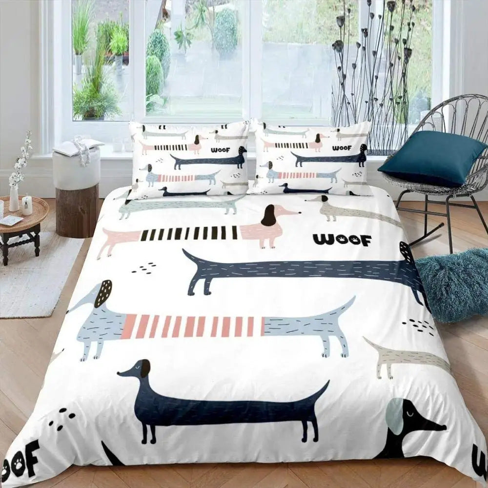 HKM-624851 Cute Animal Print Cartoon Bedding Set - Available in Multiple Sizes