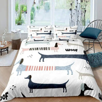 HKM-624851 Cute Animal Print Cartoon Bedding Set - Available in Multiple Sizes