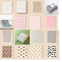 HKM-624851 Double-Layered Thick Flannel Stroller Blanket for Babies in Animal Patterns