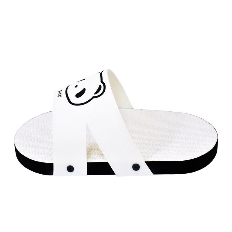 HKM-624851 White Paper Cat Scratch Board - Slipper Style, Eco-Friendly Pet Toy