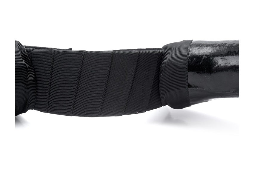 HKM-624979 Black Horn Headband for Halloween and Easter Costumes, Lightweight Polyethylene, 16.5cm High, 20cm Wide