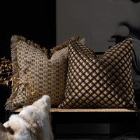 HKM-624979 Vintage Square Woven Throw Pillow with Cushion Cover, 45x45 cm for Living Room Use