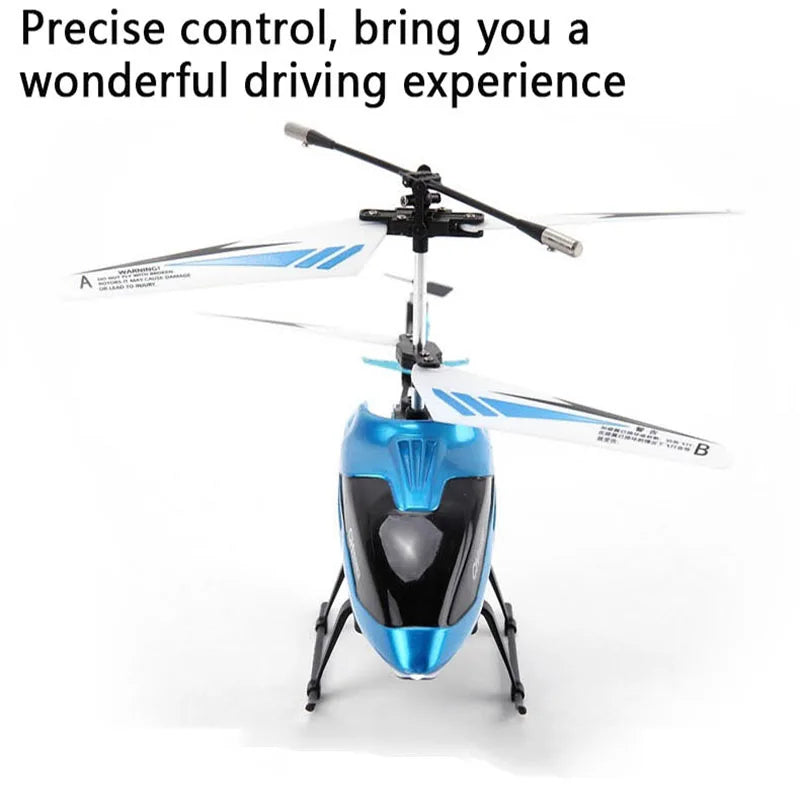 HKM-625107 2CH Alloy Remote Control Helicopter Toy for Indoor and Outdoor Use, Electric Powered, Beginner Friendly