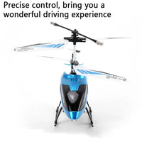 HKM-625107 2CH Alloy Remote Control Helicopter Toy for Indoor and Outdoor Use, Electric Powered, Beginner Friendly