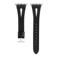 HKM-625363 22mm Silicone and Genuine Leather Watch Strap for Iwatch 1-6 SE - Multiple Colors Available
