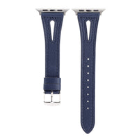 HKM-625363 22mm Silicone and Genuine Leather Watch Strap for Iwatch 1-6 SE - Multiple Colors Available