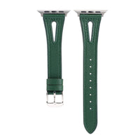 HKM-625363 22mm Silicone and Genuine Leather Watch Strap for Iwatch 1-6 SE - Multiple Colors Available