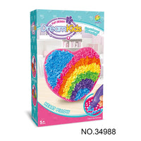 HKM-625427 DIY Creative Plush Pillow Making Kit for Kids Ages 2-13, Soft Stuffed Animal Craft Toy