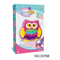 HKM-625427 DIY Creative Plush Pillow Making Kit for Kids Ages 2-13, Soft Stuffed Animal Craft Toy