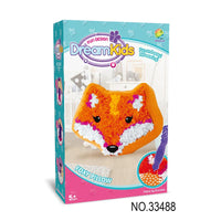 HKM-625427 DIY Creative Plush Pillow Making Kit for Kids Ages 2-13, Soft Stuffed Animal Craft Toy