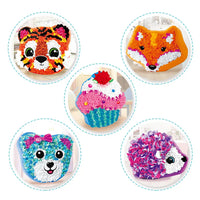 HKM-625427 DIY Creative Plush Pillow Making Kit for Kids Ages 2-13, Soft Stuffed Animal Craft Toy