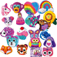 HKM-625427 DIY Creative Plush Pillow Making Kit for Kids Ages 2-13, Soft Stuffed Animal Craft Toy