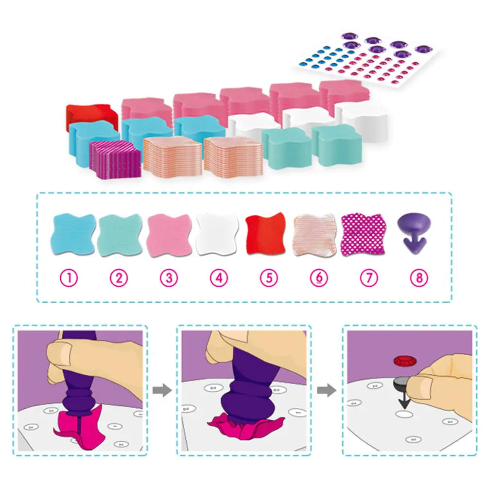 HKM-625427 DIY Creative Plush Pillow Making Kit for Kids Ages 2-13, Soft Stuffed Animal Craft Toy