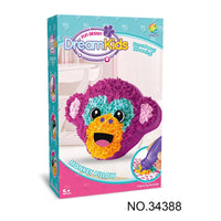 HKM-625427 DIY Creative Plush Pillow Making Kit for Kids Ages 2-13, Soft Stuffed Animal Craft Toy