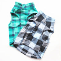 HKM-625427 Plaid Fleece Sweater for Pets - Stylish and Comfortable Attire