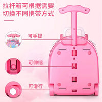 HKM-625491 Princess Makeup Table Play Set for Kids Age 3-6, Pink Simulation Dressing Table Toy