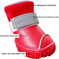 HKM-625555 Waterproof Rain Boots for Small Dogs - Non-Slip, Cute Design, Available in Multiple Sizes