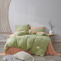 HKM-625683 Cotton Bed Linen Quilt Cover Set - 3-Piece Dormitory Bedding with Geometric Patterns for 1.2m to 2.0m Beds