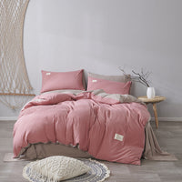 HKM-625683 Cotton Bed Linen Quilt Cover Set - 3-Piece Dormitory Bedding with Geometric Patterns for 1.2m to 2.0m Beds