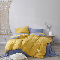 HKM-625683 Cotton Bed Linen Quilt Cover Set - 3-Piece Dormitory Bedding with Geometric Patterns for 1.2m to 2.0m Beds