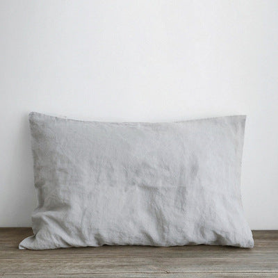 HKM-625811 Solid Color Cotton and Linen Retro Pillowcase - 48cm x 74cm, Available in Various Shades