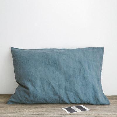 HKM-625811 Solid Color Cotton and Linen Retro Pillowcase - 48cm x 74cm, Available in Various Shades