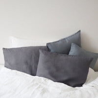 HKM-625811 Solid Color Cotton and Linen Retro Pillowcase - 48cm x 74cm, Available in Various Shades