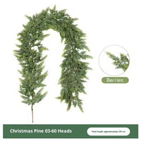 HKM-625811 Thickened Cedar Rattan Christmas Decorations in Various Pine Styles
