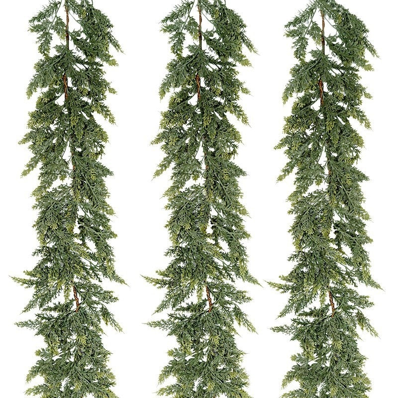 HKM-625811 Thickened Cedar Rattan Christmas Decorations in Various Pine Styles