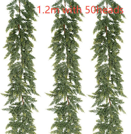 HKM-625811 Thickened Cedar Rattan Christmas Decorations in Various Pine Styles