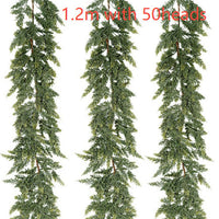 HKM-625811 Thickened Cedar Rattan Christmas Decorations in Various Pine Styles