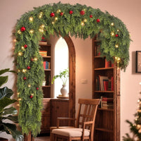 HKM-625811 Thickened Cedar Rattan Christmas Decorations in Various Pine Styles