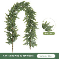 HKM-625811 Thickened Cedar Rattan Christmas Decorations in Various Pine Styles