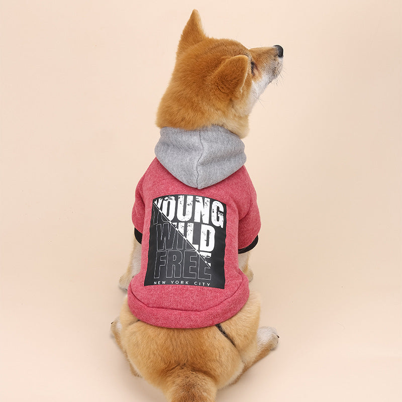 HKM-625875 Casual Letter Print Hooded Sweatshirt for All Genders in Cotton