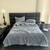 HKM-626003 Butterfly Print Cotton Wool Leisure Blanket - Various Sizes and Colors Available