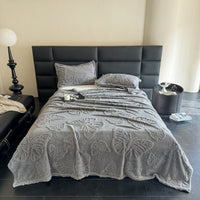 HKM-626003 Butterfly Print Cotton Wool Leisure Blanket - Various Sizes and Colors Available
