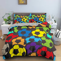 HKM-626003 Three-Piece Basketball-Themed Bed Set with Digital Print - Available in Multiple Sizes