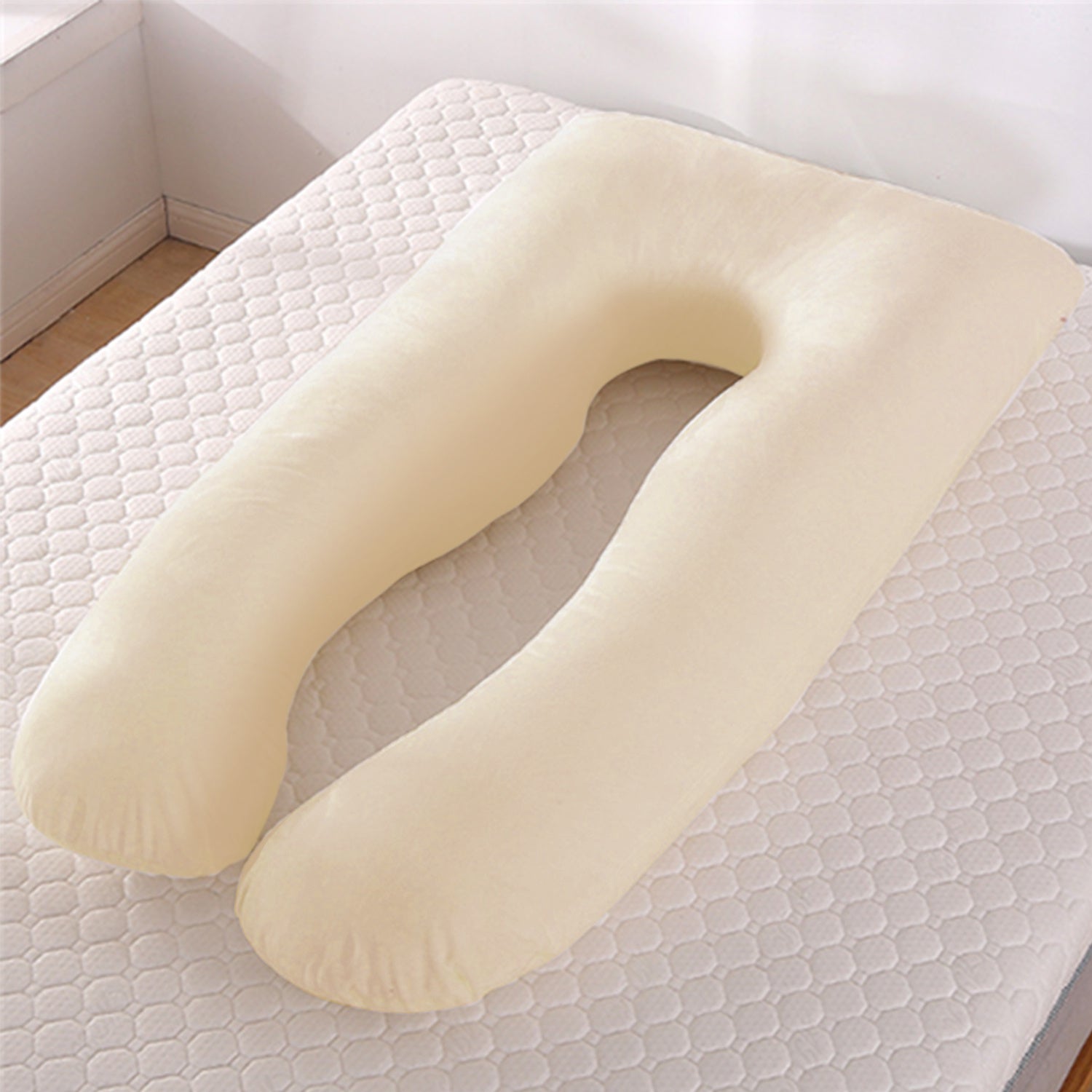 HKM-626067 U-Shaped Pregnancy Pillow with Ice Silk Fabric for Maternal Comfort and Support