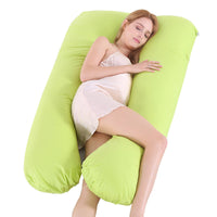 HKM-626067 U-Shaped Pregnancy Pillow with Ice Silk Fabric for Maternal Comfort and Support