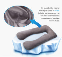 HKM-626067 U-Shaped Pregnancy Pillow with Ice Silk Fabric for Maternal Comfort and Support