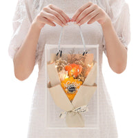 HKM-626131 Soap Flower Gift Box Bundle with Dried Flowers and Light Greeting Cards