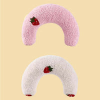 HKM-626131 U-Shaped Cat Sleeping Pillow for Cervical Support - Soft Polyester with Sound Features