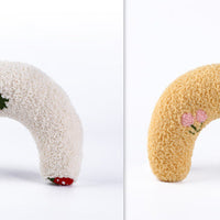 HKM-626131 U-Shaped Cat Sleeping Pillow for Cervical Support - Soft Polyester with Sound Features