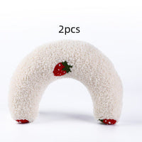 HKM-626131 U-Shaped Cat Sleeping Pillow for Cervical Support - Soft Polyester with Sound Features