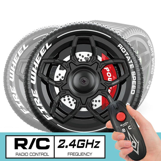 HKM-626259 Quirky Remote Control Toy Car with Stunt Wheels - 2.4GHz Radio Control Truck for Indoor and Outdoor Fun