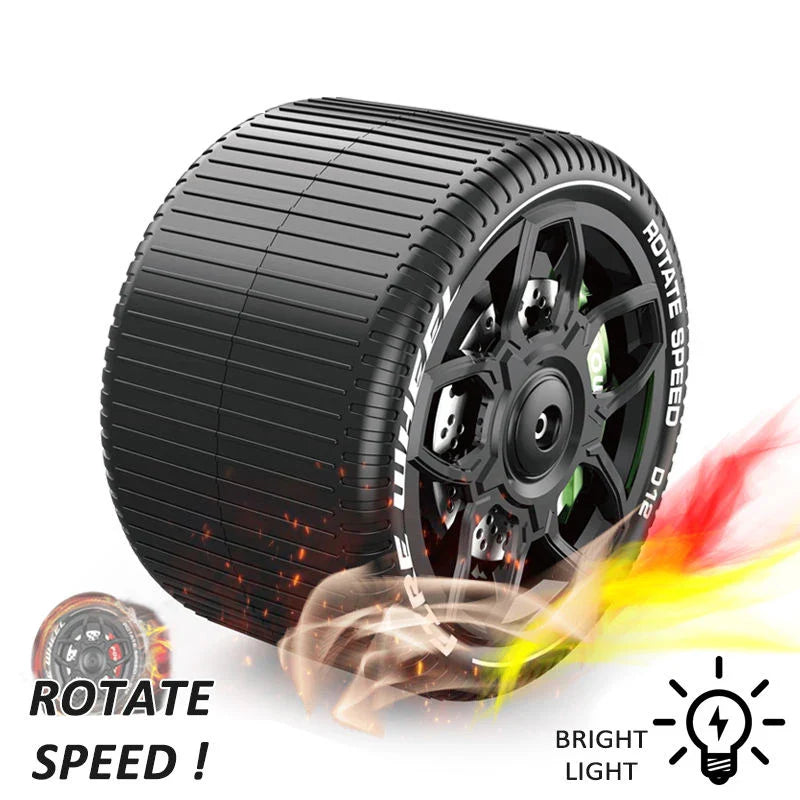 HKM-626259 Quirky Remote Control Toy Car with Stunt Wheels - 2.4GHz Radio Control Truck for Indoor and Outdoor Fun