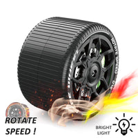 HKM-626259 Quirky Remote Control Toy Car with Stunt Wheels - 2.4GHz Radio Control Truck for Indoor and Outdoor Fun