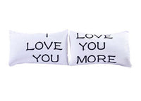 HKM-626387 Cotton Modern Couple Pillowcase Set, King/Queen Size, Korean Cute Style, 50x75 cm