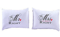 HKM-626387 Cotton Modern Couple Pillowcase Set, King/Queen Size, Korean Cute Style, 50x75 cm